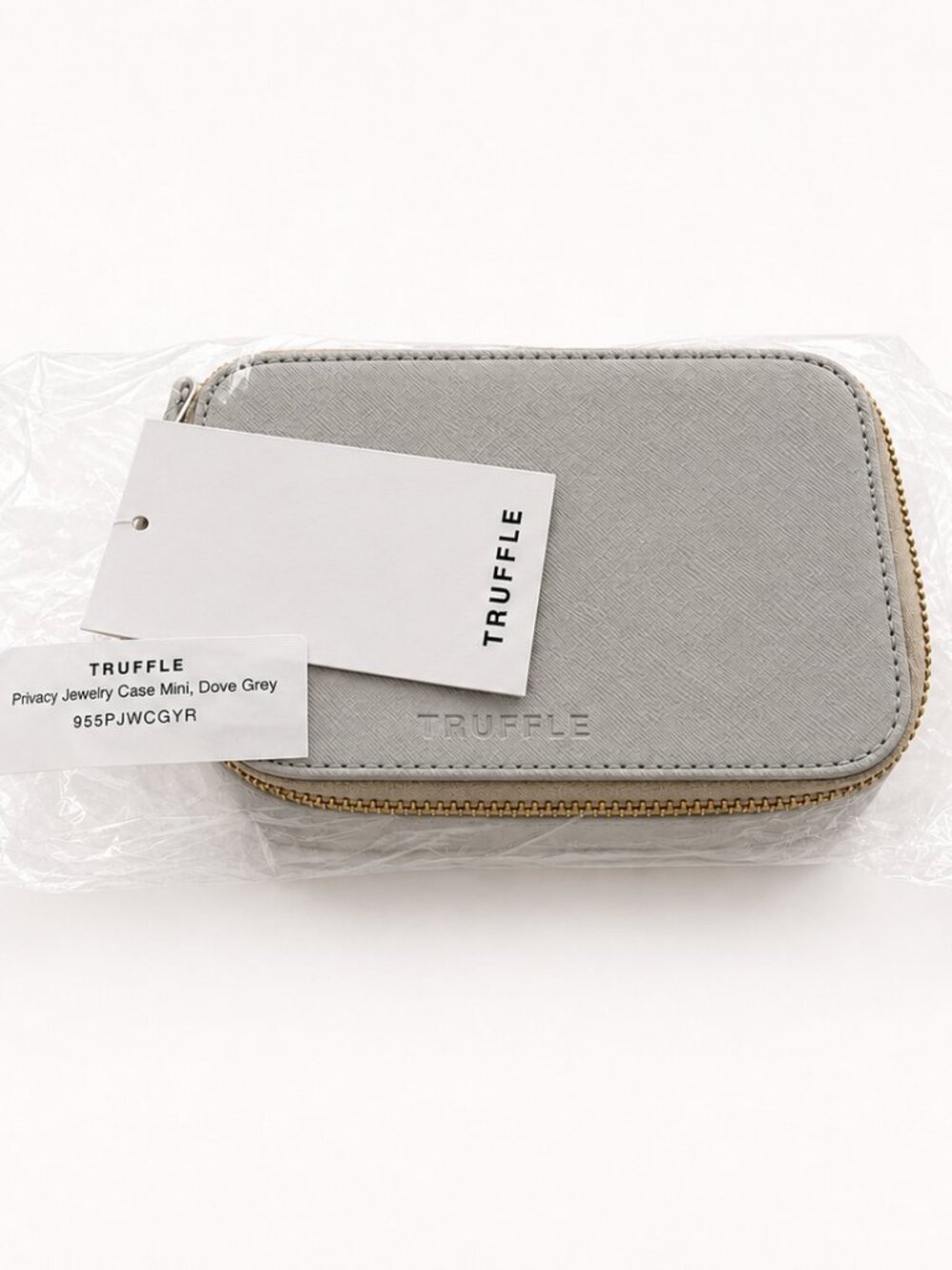 Truffle Privacy Jewelry Case in Dove Grey - New in Package